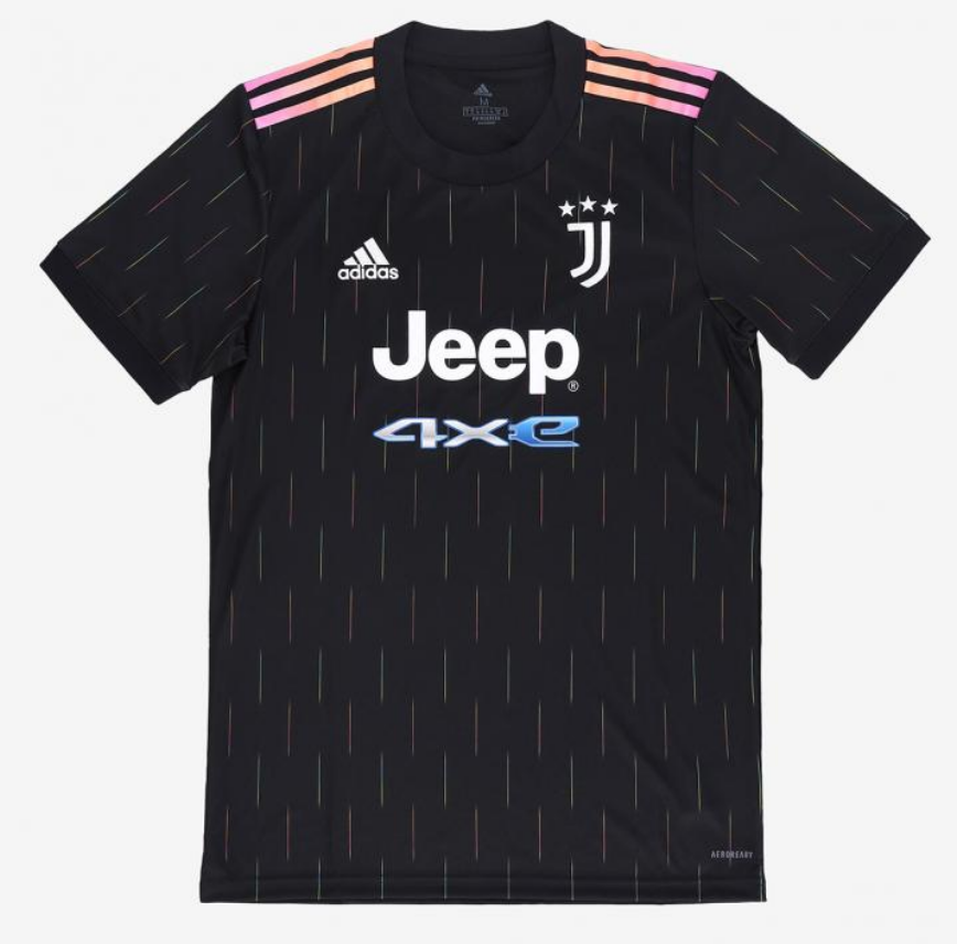 2021/22 Juventus Away Black Soccer Jersey Shirt